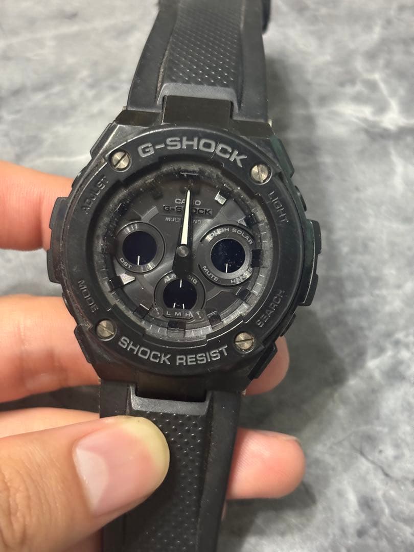 Casio G-Shock GST-W300G Black Solar Radio Wave Watch