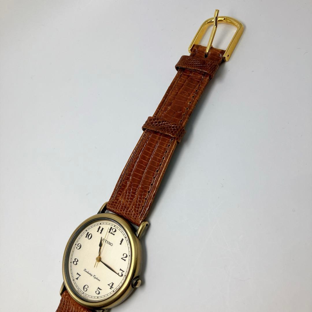 Casio Classic Design Analog Watch Model CASIO STING with Vintage Style Hands and Indices