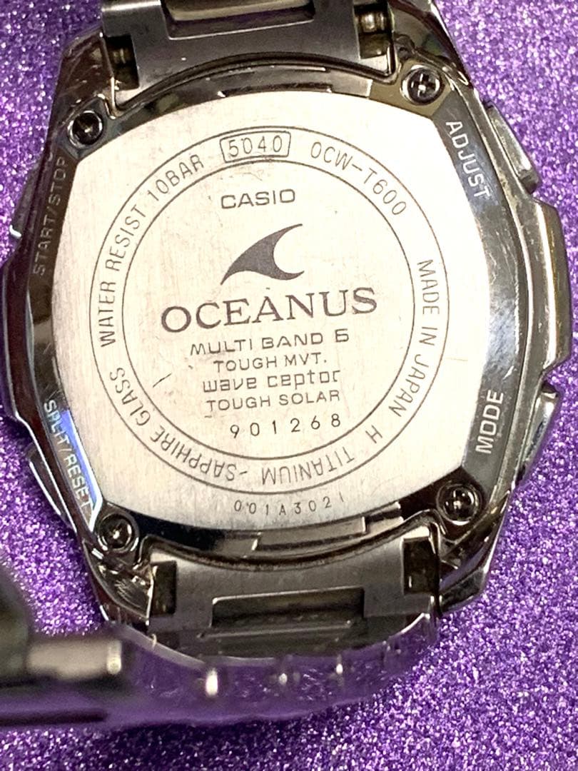 Casio Oceanus OCW-T600 Black Titanium Chronograph Watch — Japan Import