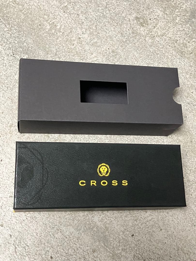 Cross Pen Matte Black Silver Ballpoint Pen with Box Japan Import