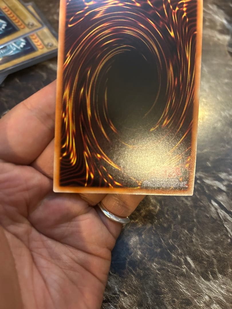 Blue-Eyes White Dragon Duelist Legend Secret Rare card 006/165 Japanese Yu-Gi-Oh with slight creases and white scratches