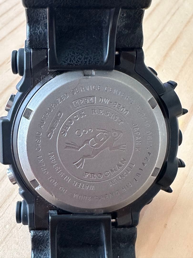 Casio G-Shock Frogman DW-8200-1A Digital Watch with Shock Resistance and Water Resistance — Japan Import