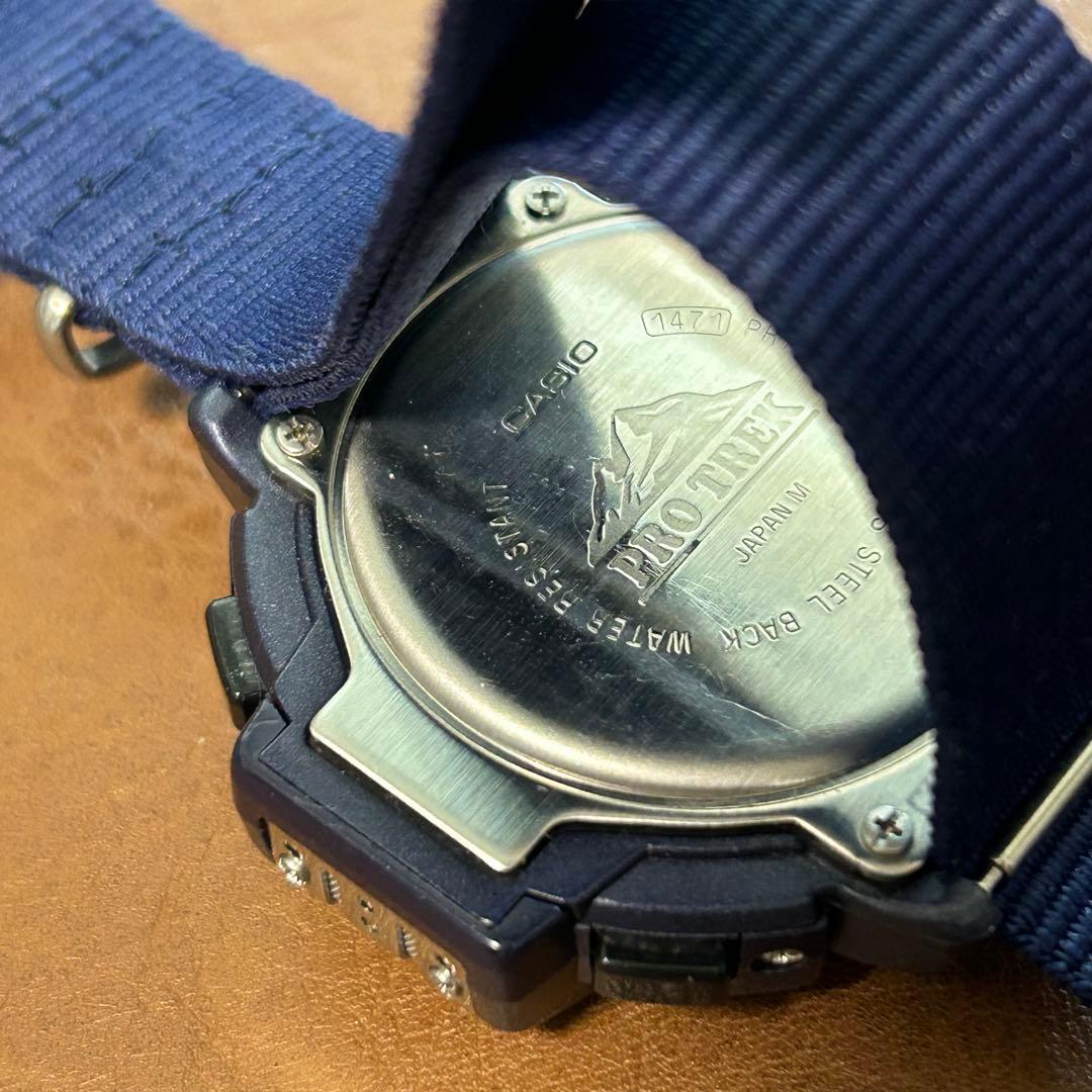 Casio Pro Trek PRT-40 Navy Digital Watch — Japan Import
