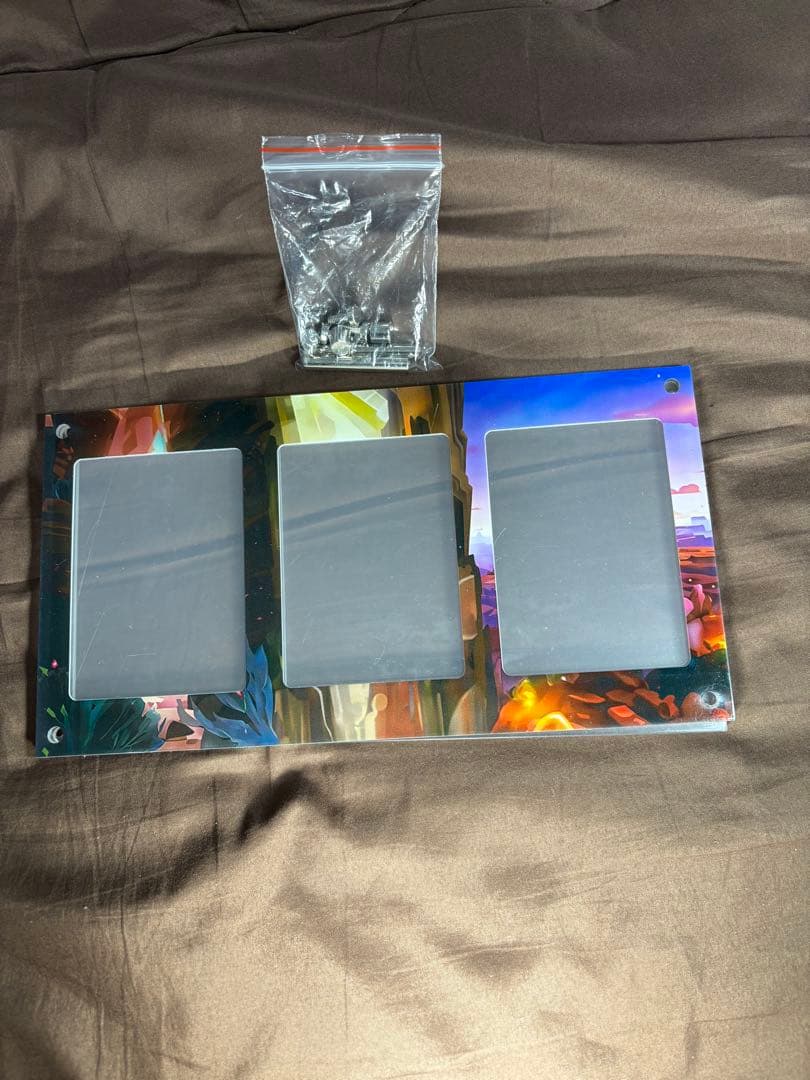 Display frame for Pokemon Card 151 Charizard AR Charmeleon SAR from Japan, opened for photography