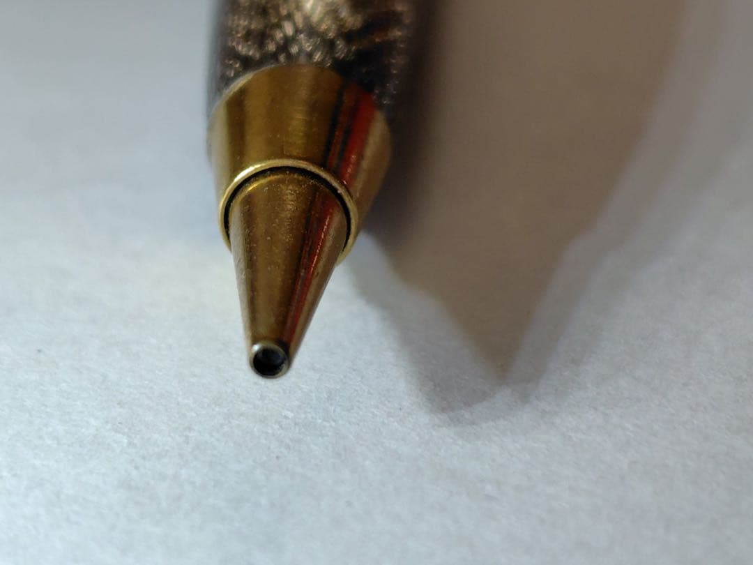 NEWMAN vintage sterling silver mechanical pencil with knock mechanism and fine wave pattern on body