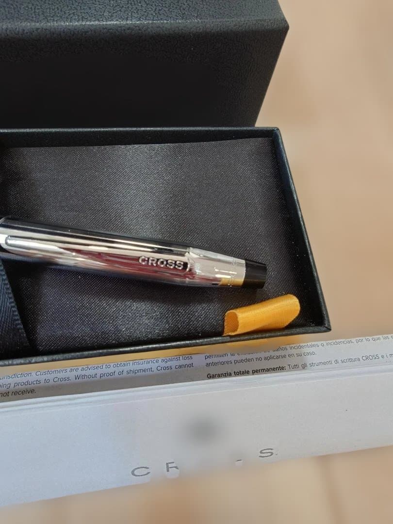 Cross Classic Century Chrome ballpoint pen with slim chrome body and polished finish