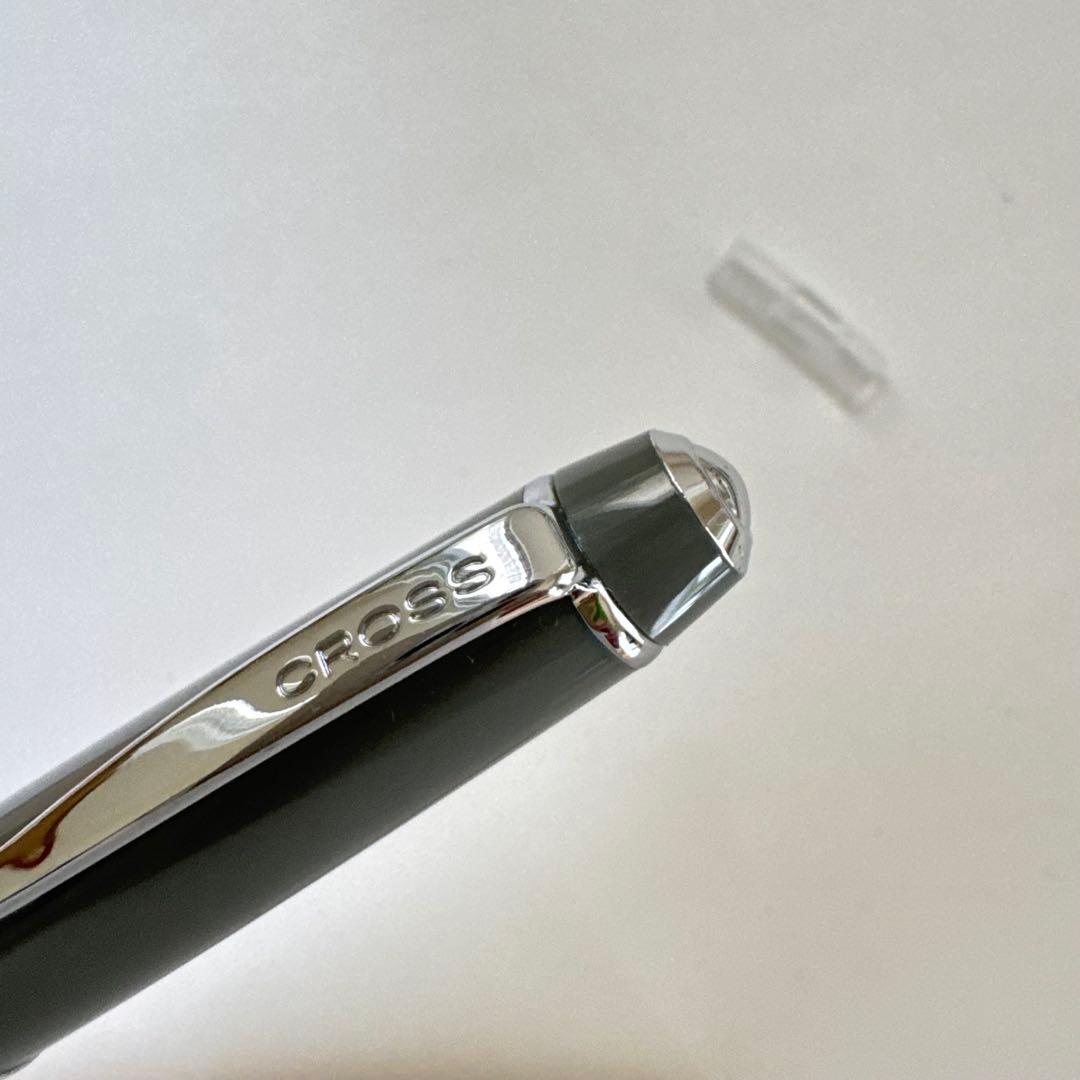 Used Cross Bailey gray twist retractable ballpoint pen imported from Japan with signs of age
