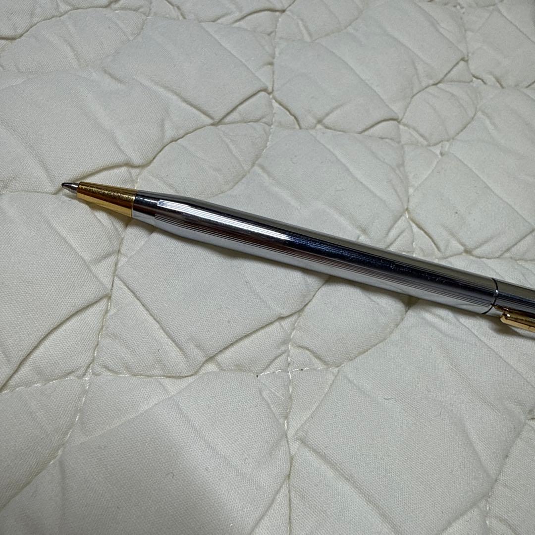 Cross brand rotate ballpoint pen with silver and gold finish shown in main photo