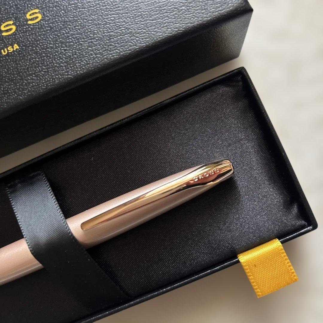 Cross Pink Gold Ballpoint Pen with Dedicated Case