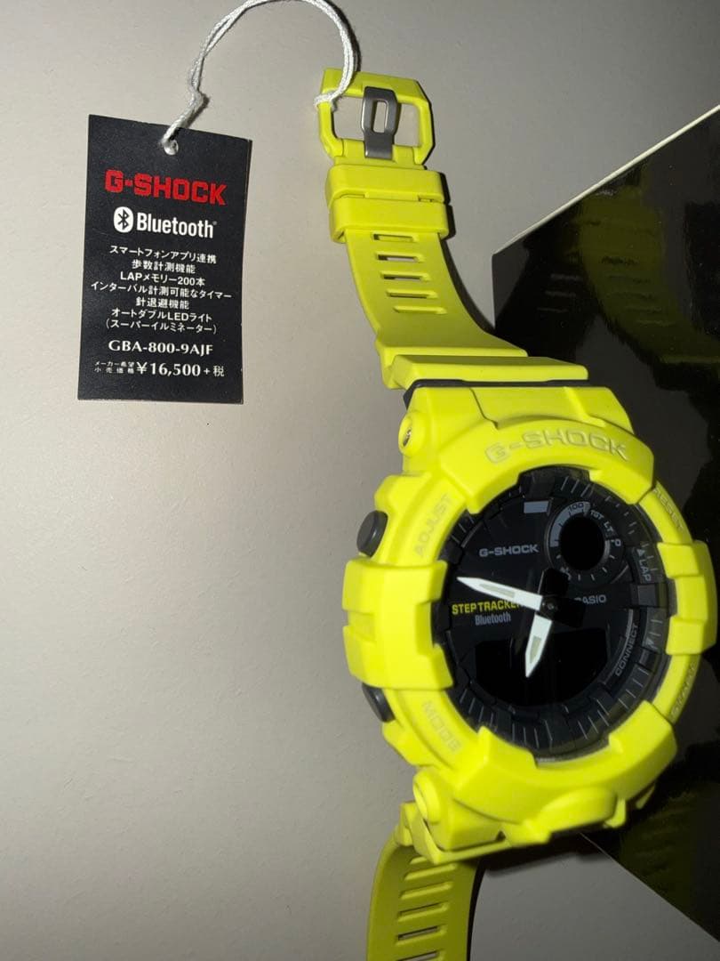 G-Shock GBA-800 Model Bluetooth Watch with Yellow Color — Japan Import