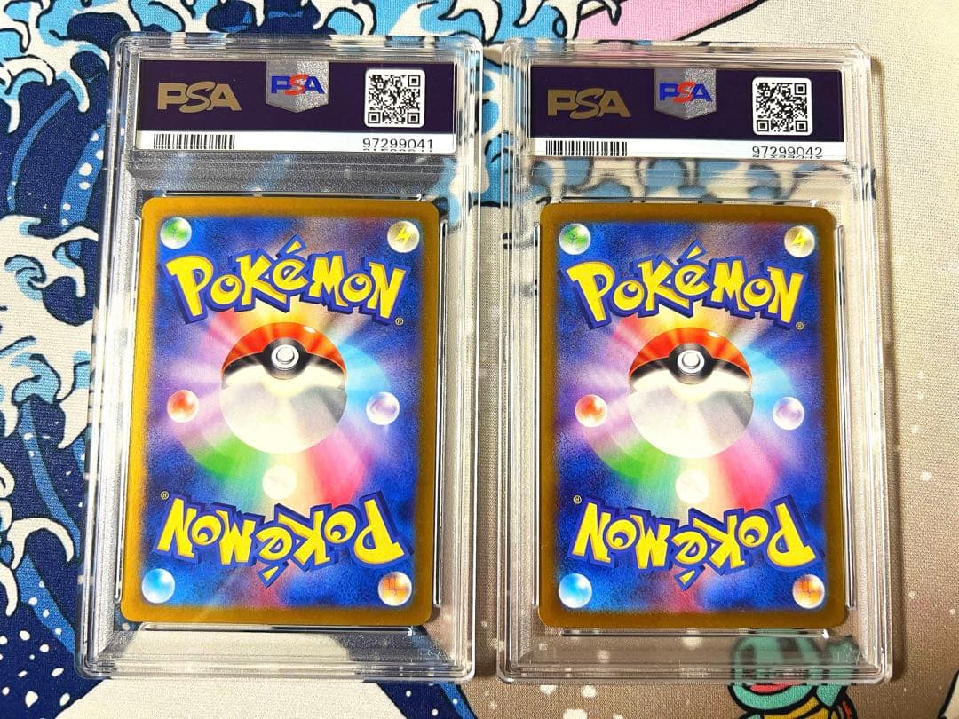 Luccia Appeal SR and SAR Pokemon card set PSA10 graded with serial numbers, Japanese import collectible