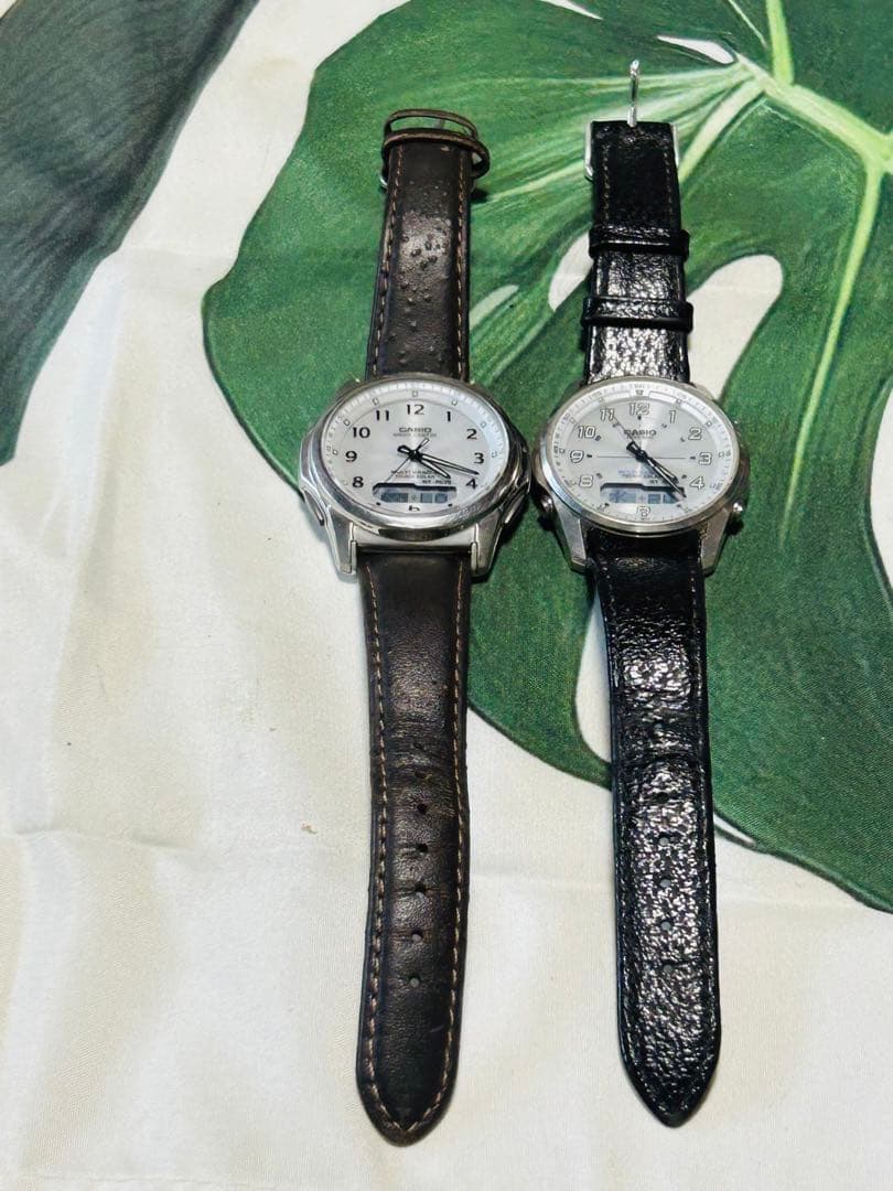 Casio Quartz Wristwatch Silver 2-Piece Set — Japan Import