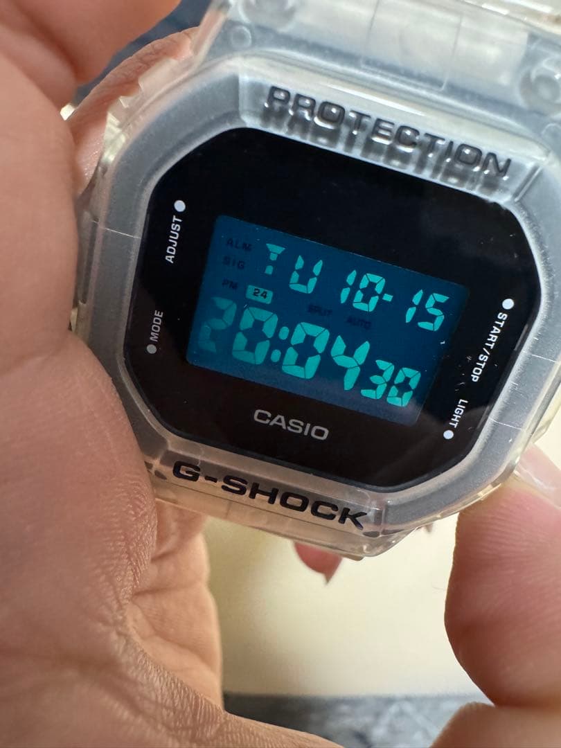 Casio G-Shock Digital Watch Clear Case and Band Shock Resistant Japan Import