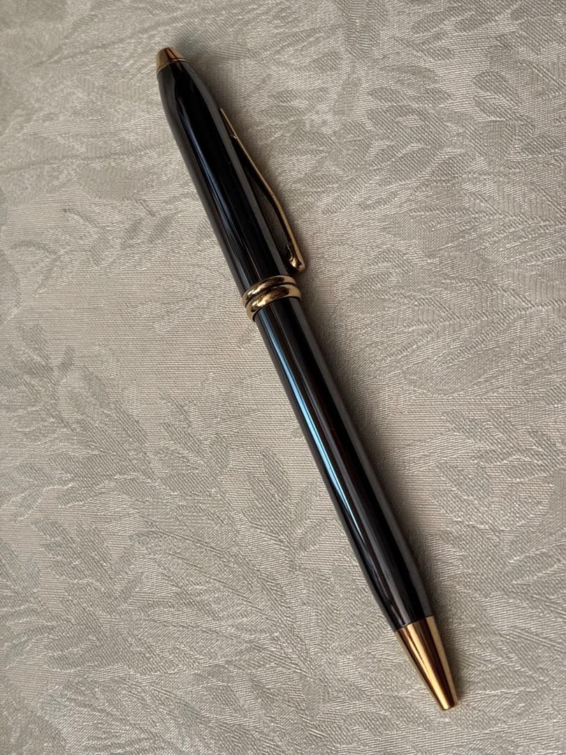 Cross Pen Townsend Series Ballpoint Pen Black Ink Responsible for a Rotation Mechanism