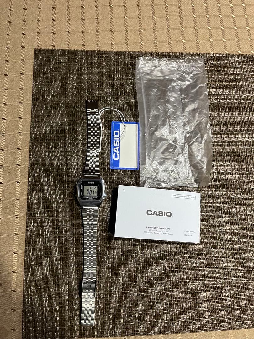 Casio Standard LA680WA-1B Digital Watch with Stainless Steel Band — Japan Import