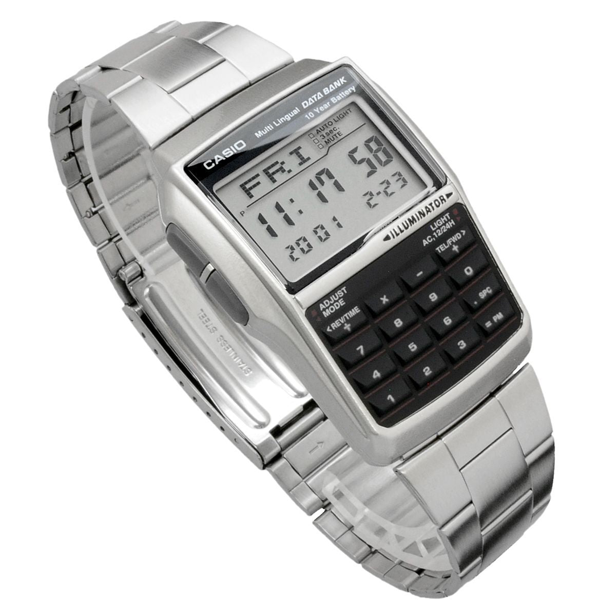 Casio Data Bank DBC-32D-1A Watch Model with Digital Display and Resin-Case — Japan Import