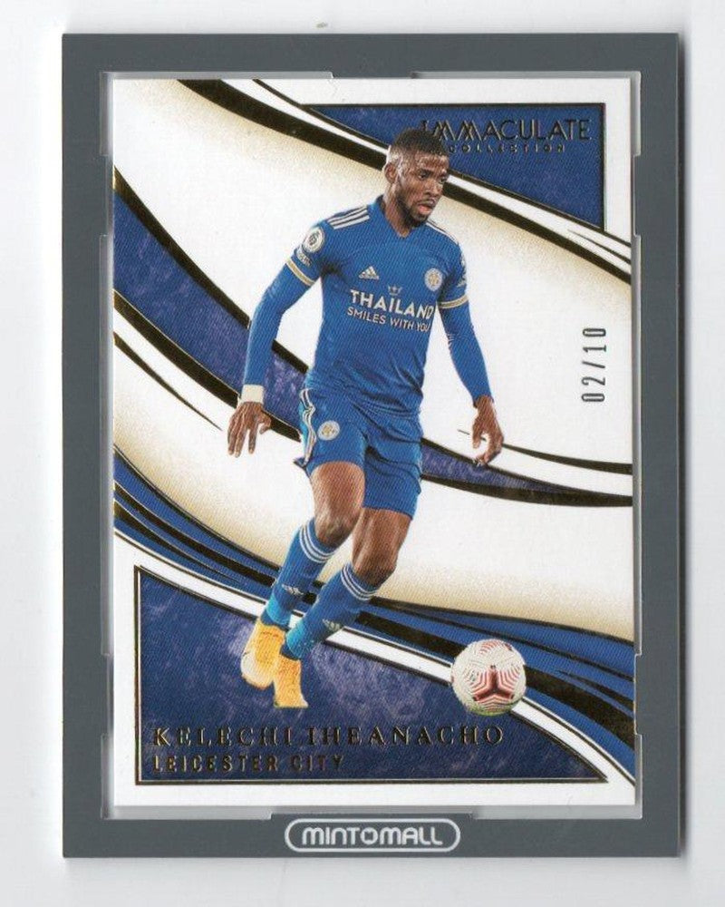 2020 Panini Immaculate Collection Kelechi Iheanacho Base Gold serial numbered 02 of 10 trading card