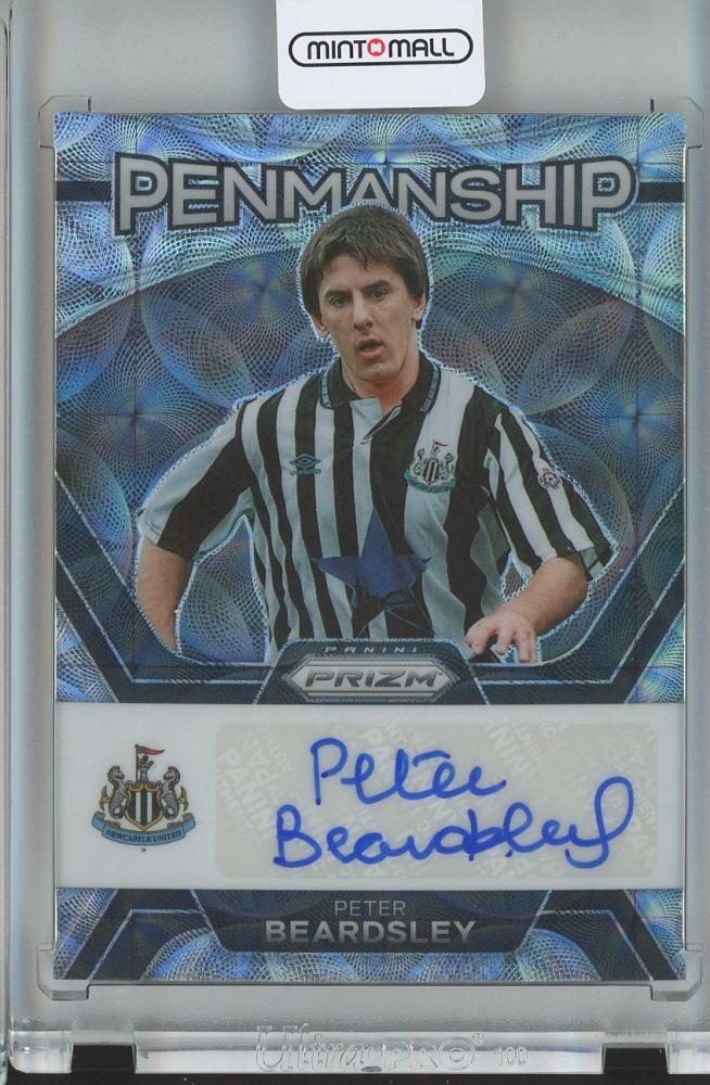 2023-24 Panini Prizm Premier League Soccer Peter Beardsley Penmanship trading card