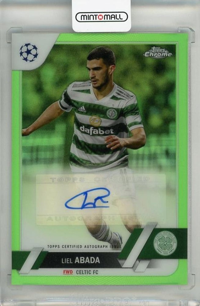 2022-23 Topps Chrome UEFA Club Competitions Liel Abada Autograph Neon Green Refractors card #CALA43/99