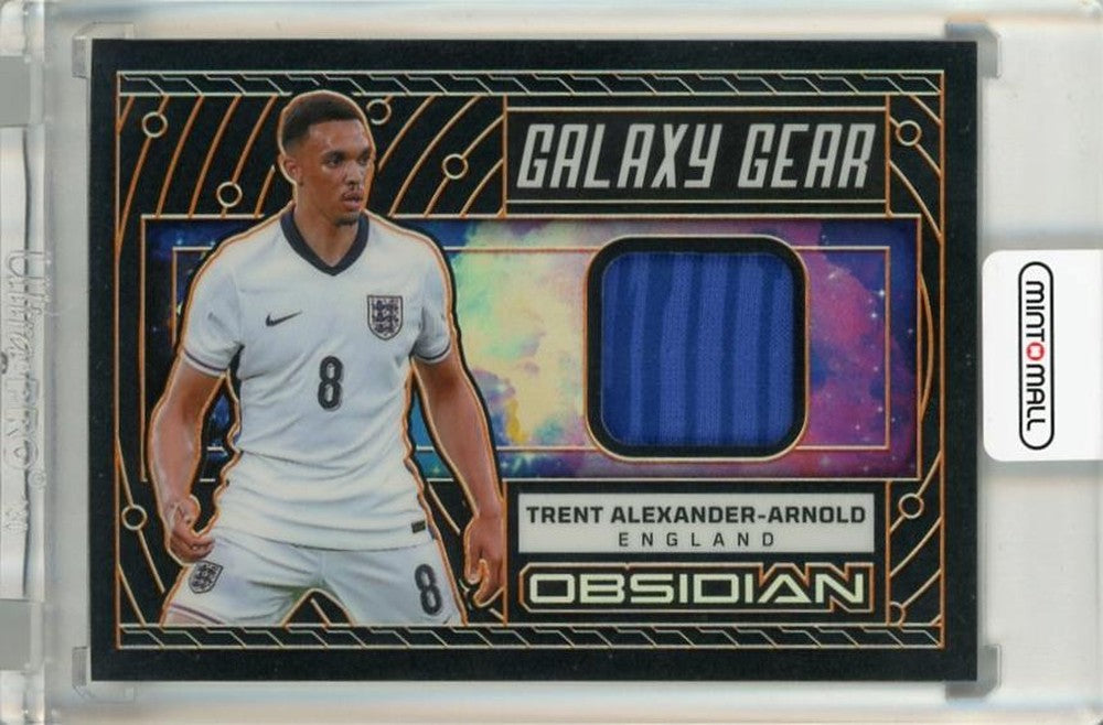 2023-24 Panini Obsidian Trent Alexander-Arnold Galaxy Gear Electric Etch Orange trading card #717/99
