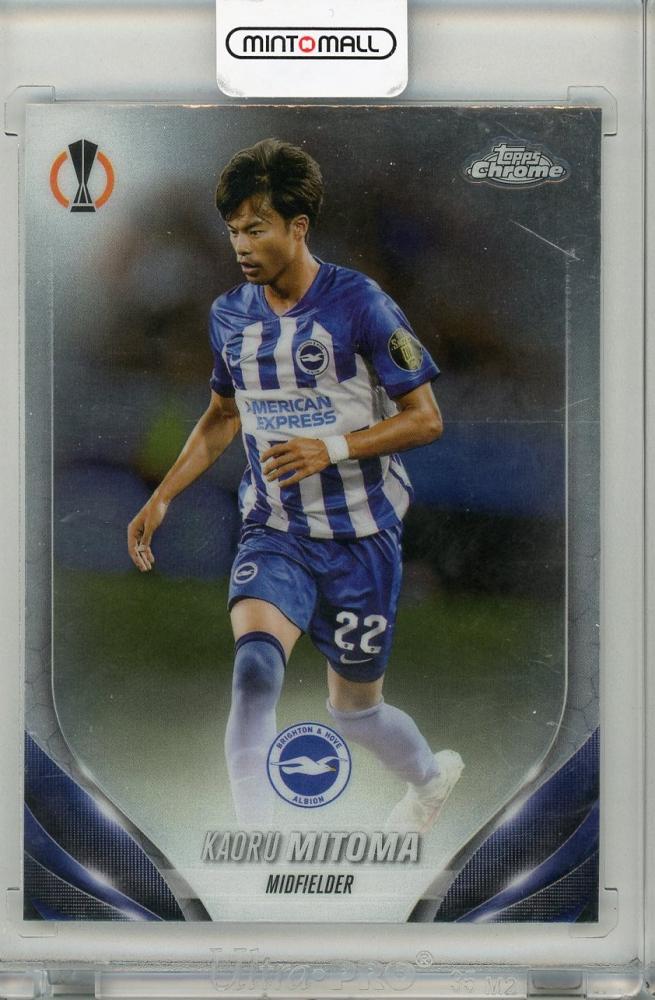 2024 TOPPS CHROME trading card featuring Kaoru Mitoma in new condition