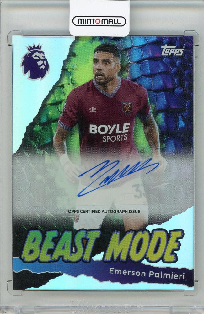 2025-26 TOPPS English Premier League Emerson Palmieri Beast Mode Autographs trading card West Ham United