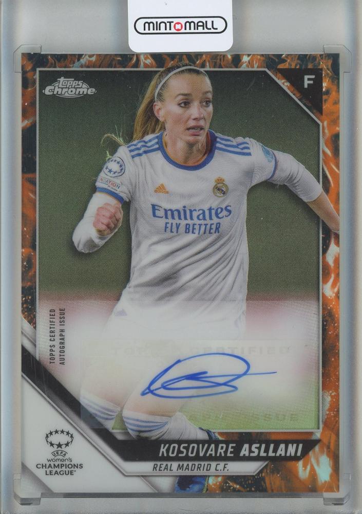 2021-22 Topps Chrome UEFA Women trading card from the soccer series showing player image