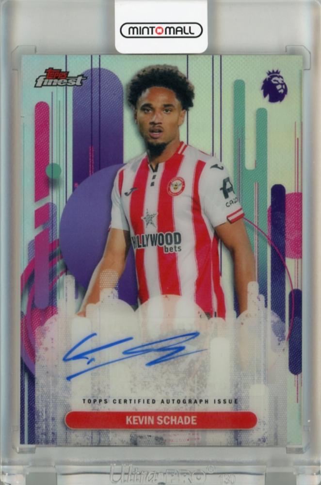 2025-26 Topps Finest Premier League Kevin Schade Autographs #FAKS card with initial damage