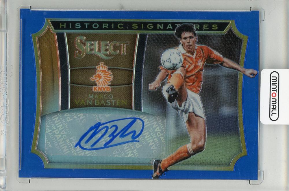 2015-16 PANINI Select Marco Van Basten Historic Signatures Blue #HSMV10/25 Netherlands collectible card