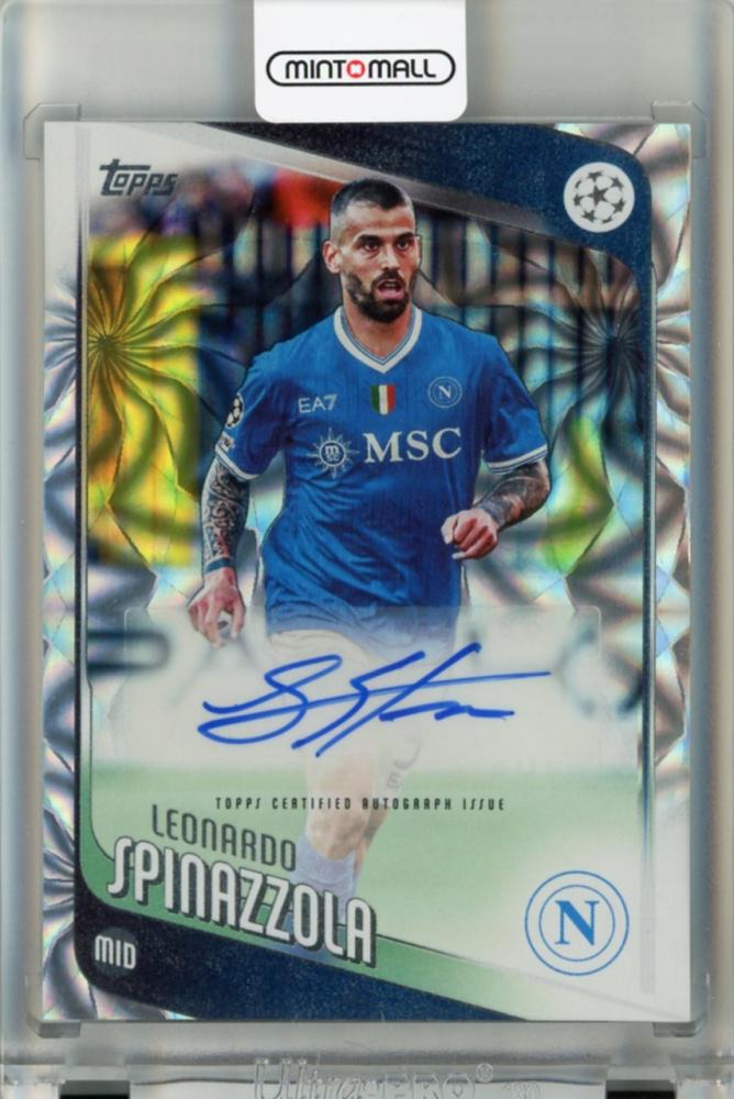 2025-26 Topps UEFA Japan Edition Leonardo Spinazzola Autograph Inferno Holo Card #BALS