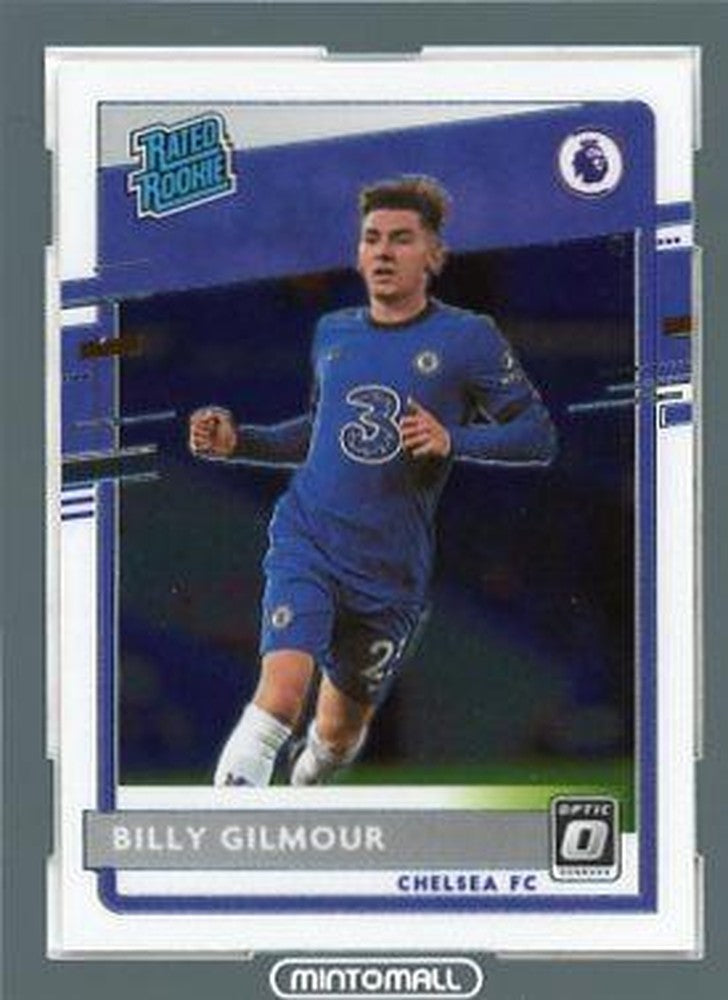 2020-21 Panini Chronicles Billy Gilmour Optic Rated Rookies Premier League trading card