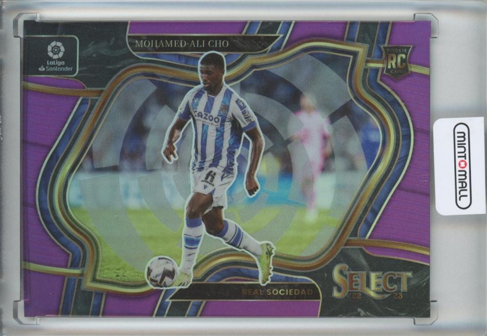 2022-23 Panini Select La Liga Mohamed Ali Cho rookie card Purple Prizm #240 Field Level 27/75