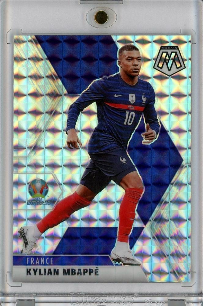 2020-21 Panini Mosaic UEFA Euro Kylian Mbappe trading card number 112