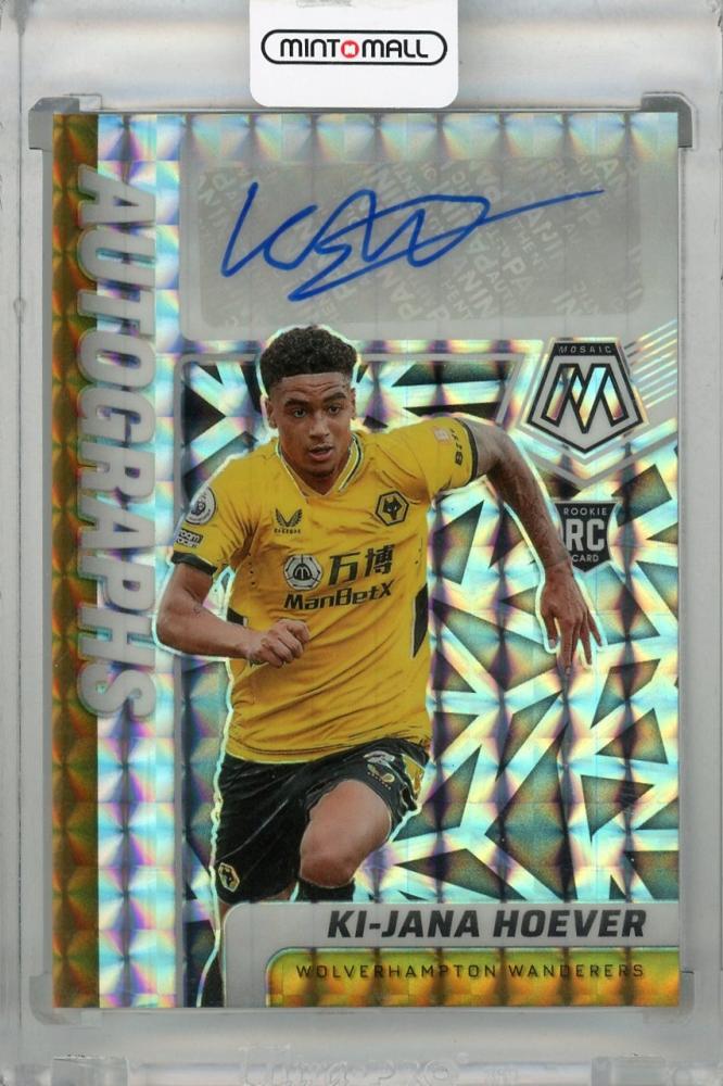 2021-22 Panini Mosaic Premier League Ki-Jana Hoever Autographs Mosaic #11 Rookie Card Wolverhampton Wanderers