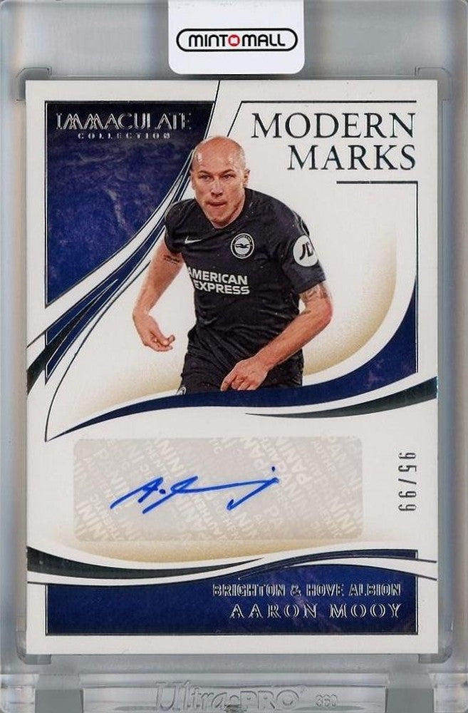 2019-20 Panini Immaculate Collection Aaron Mooy Modern Marks Autograph card number 45 serial 95 of 99