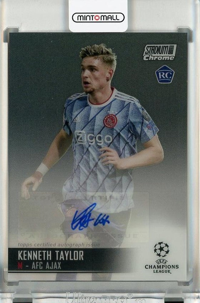 2020-21 Topps Stadium Club Chrome UEFA Champions League Kenneth Taylor Autograph rookie card #CAKT