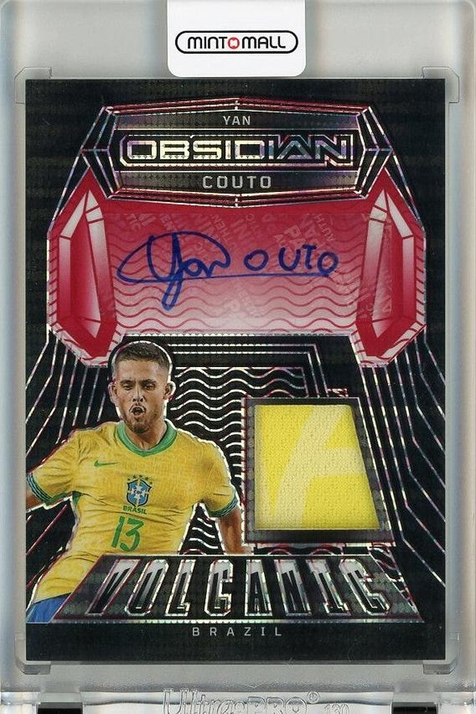 2024-25 Panini Obsidian Yan Couto Volcanic Material Signatures Electric Etch Red Pulsar Auto trading card