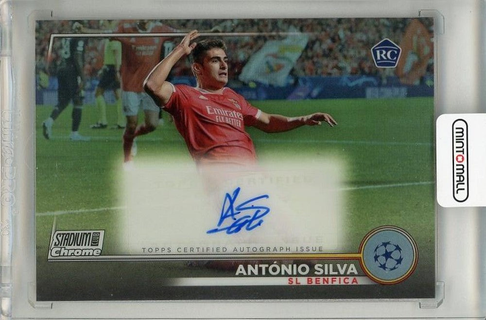 2022-23 Topps Stadium Club Chrome UEFA Antonio Silva Autographs rookie card serial #CAAS