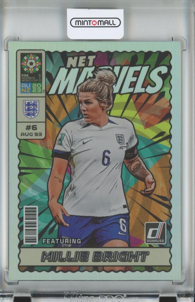 2023 Donruss FIFA Women’s World Cup Soccer card featuring Millie Bright Net Marvels #7