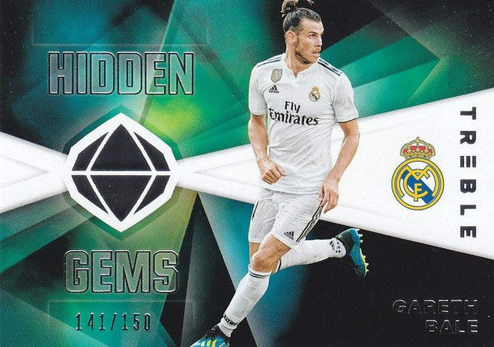 2018-19 Panini Treble Gareth Bale Real Madrid CF Hidden Gems trading card serial 141 of 150
