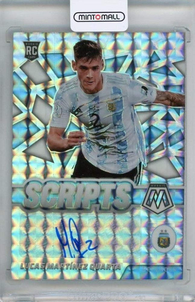 2021-22 Panini Mosaic Road to FIFA World Cup Lucas Martinez Quarta Scripts Mosaic Auto #23 trading card