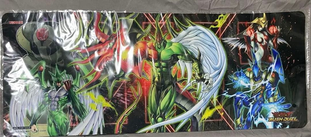 Bandai Yu-Gi-Oh Rush Duel Playmat featuring E-HERO EHERO in mint condition with wrapping intact