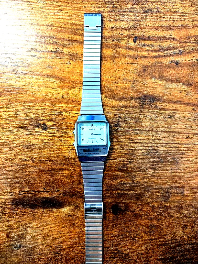 Casio Watch Series Model No. Type Japan Import showing analog display with backlight feature