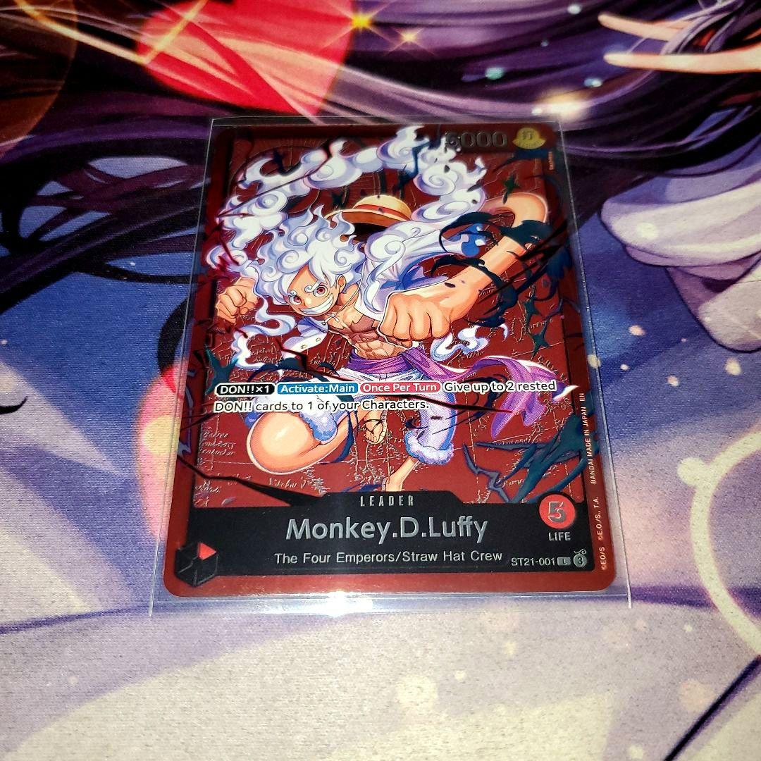 Monkey D. Luffy Leader ST21-001 trading card with English text for overseas region