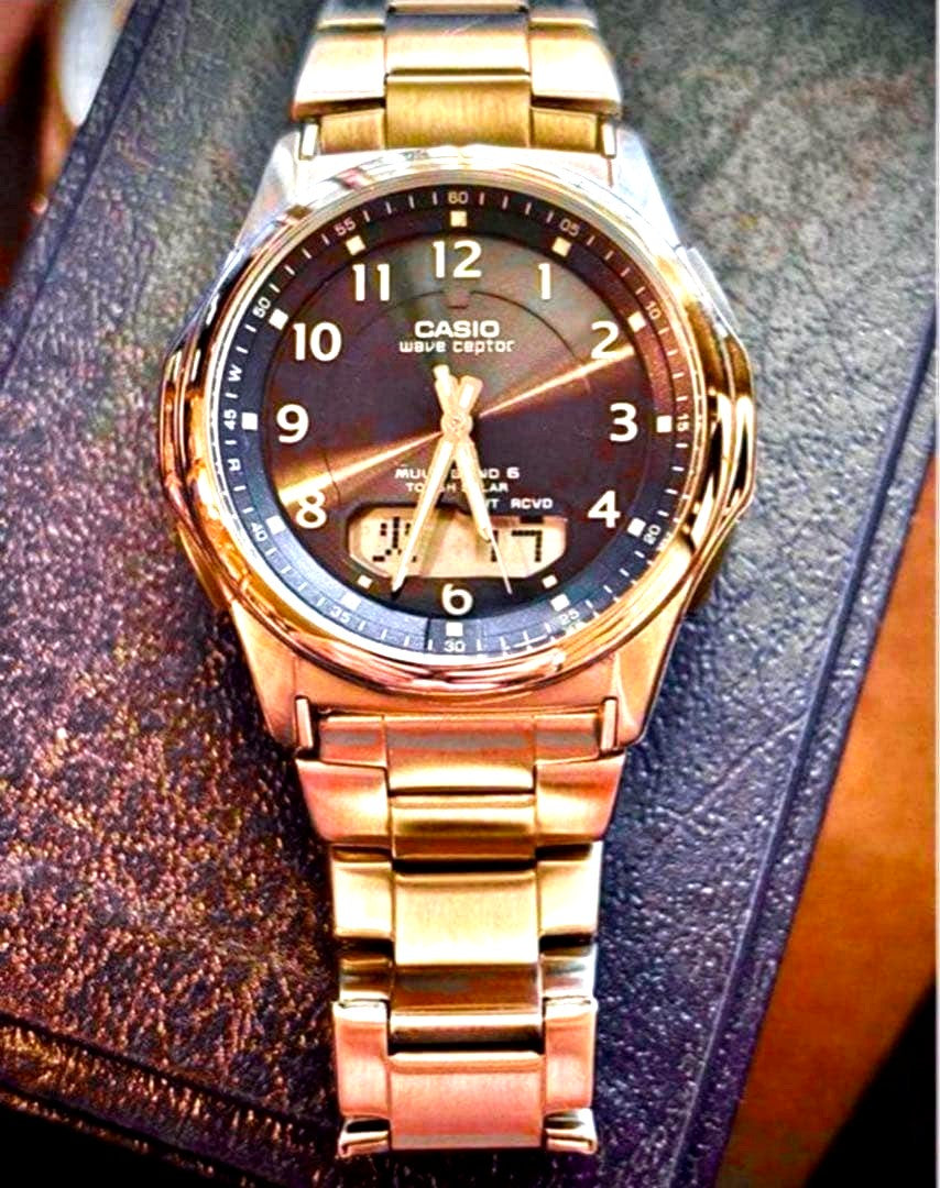 Casio Waveceptor men's watch model M630 5161 with blue Arabic dial, unused condition