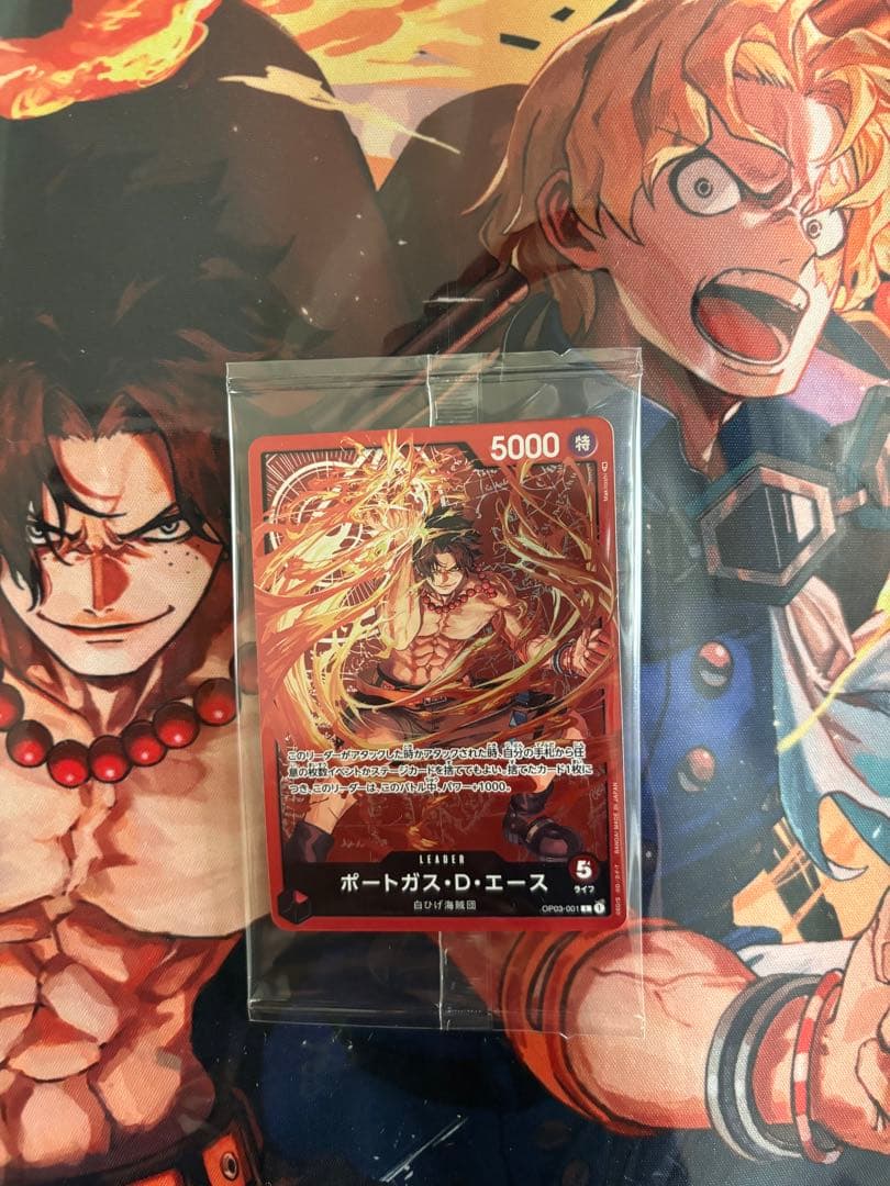 One Piece Ace Championship Card Set OP01 SR unopened Japanese trading card from original box