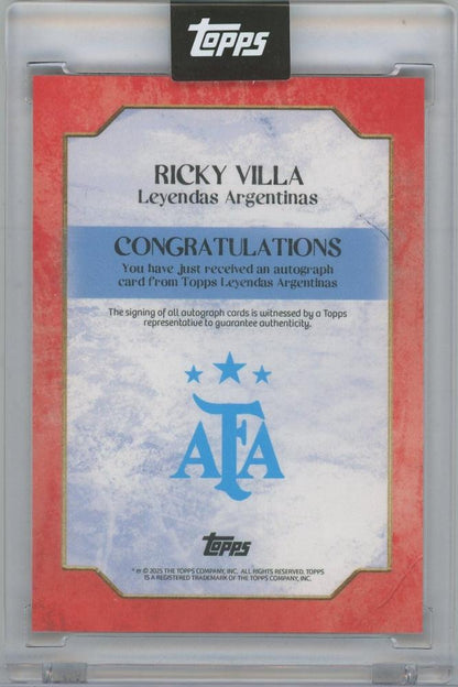 2025 TOPPS Leyendas Argentinas Autographs Red / RICKY VILLA 02/10