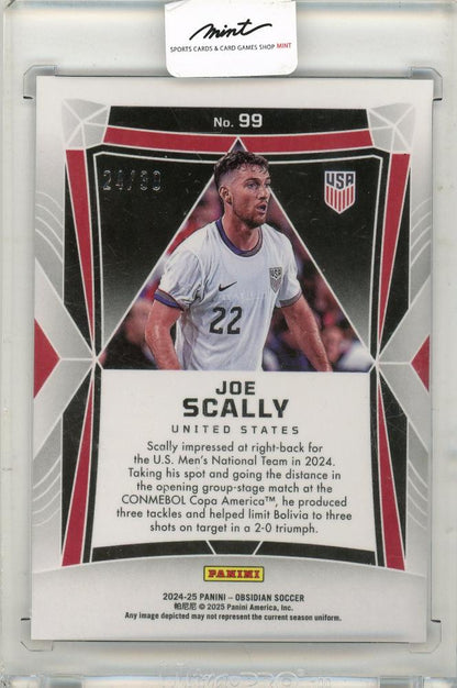 2024-25 Panini Obsidian Soccer Joe Scally 24/30