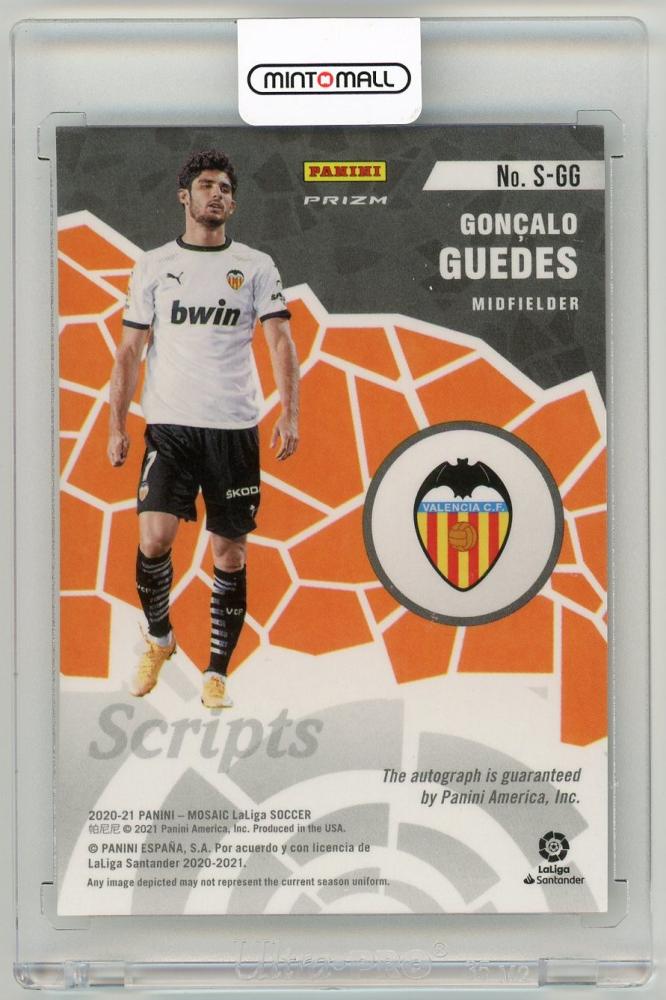 2020-21 Panini Mosaic La Liga Goncalo Guedes ScriptsS-GG Valencia CF