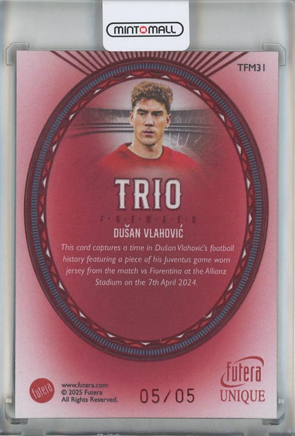 2025 Futera Unique Dusan Vlahovic TRIO #TFM31 05/05 Srbija
